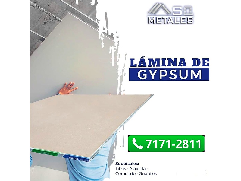 Lámina de Gypsum Costa Rica