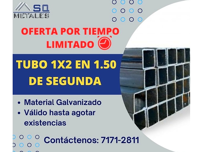 Tubo Estructural galvanizado Costa Rica