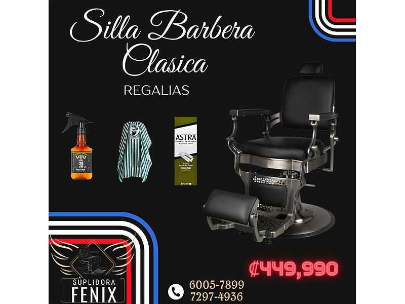 Silla barbera clásica Costa Rica