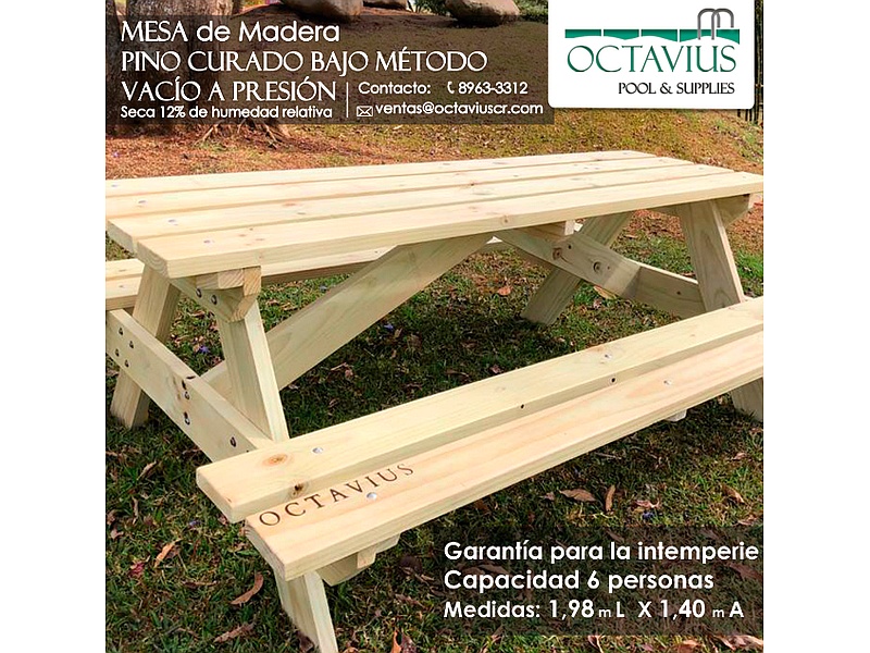 Mesa para exteriores Costa Rica