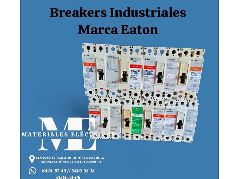 Breakers industriales Costa Rica