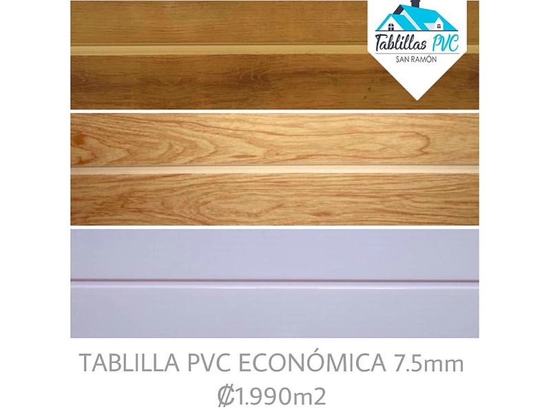 Tablilla PVC Económica Costa Rica