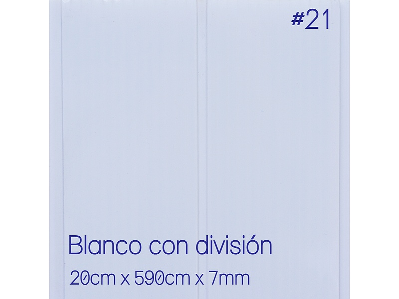 Tablilla Blanco con división Costa Rica