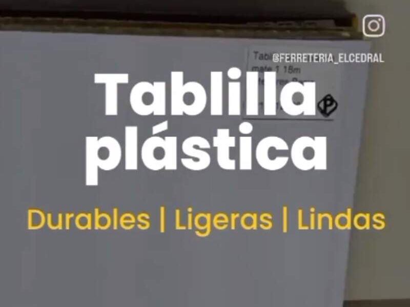 Tablillas plásticas - PURISCAL CR