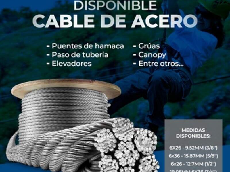 Cable de acero galvanizado 