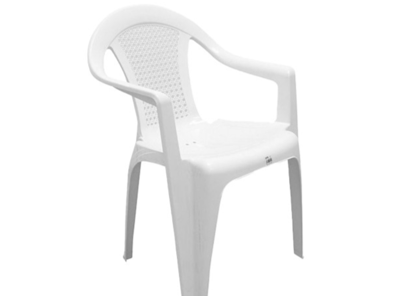 SILLA BRAZOS BLANCA Shopperscr Escazú