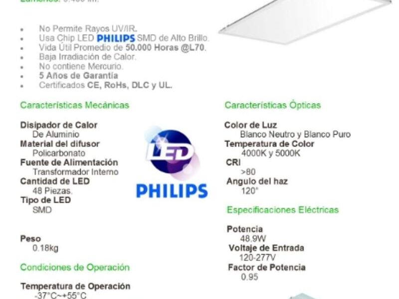 Day -Brite T-Grid LED Philips Costa Rica