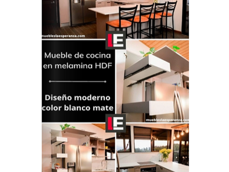 Mueble de melamina color blanco Sarchí