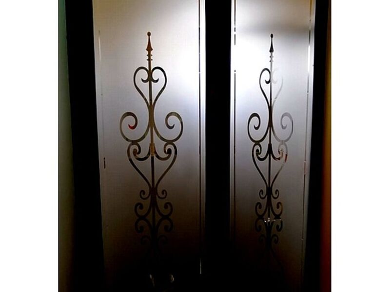 Puertas vidrio samblastiado CARTAGO