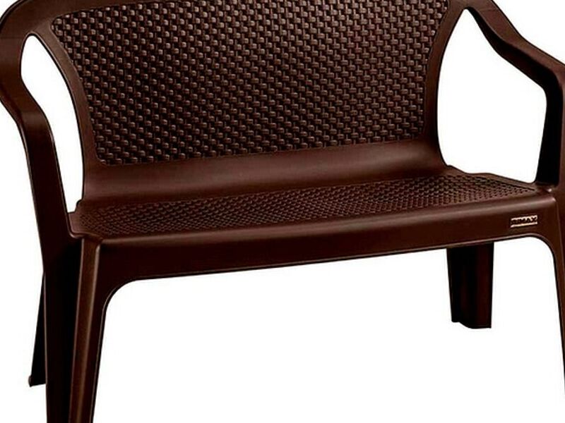 Silla plástica doble Rattan ALAJUELA