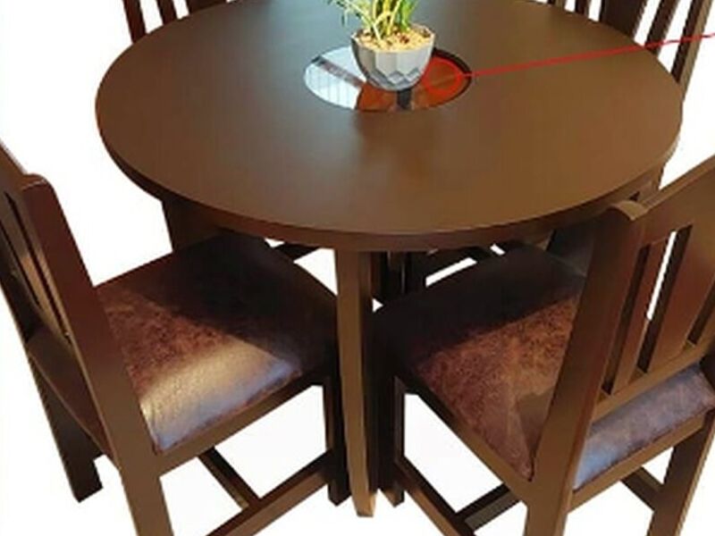 MESA COMEDOR REDONDA 4 SILLAS SAN JOSE
