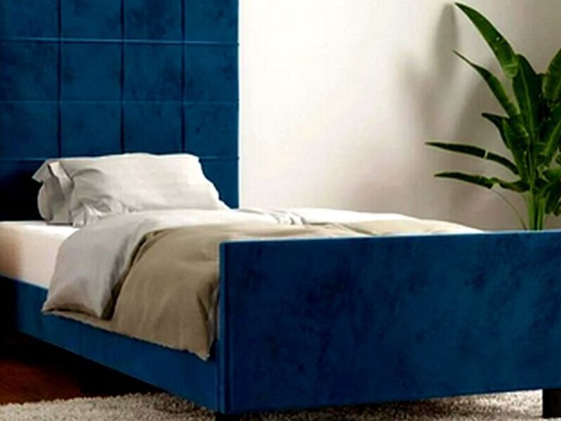 Cama Terciopelo Azul SAN JOSÉ