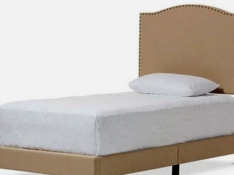 Cama Tapizada Lino Beige SAN JOSÉ