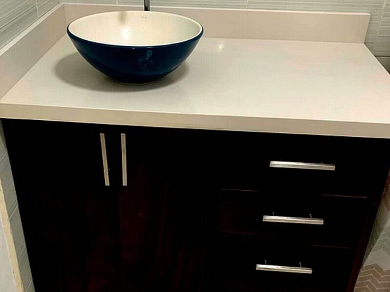 Mueble baño sobre cuarzo PALMARES 