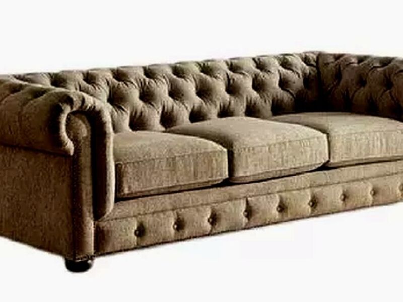 Sofá Chesterfield Gris PALMARES