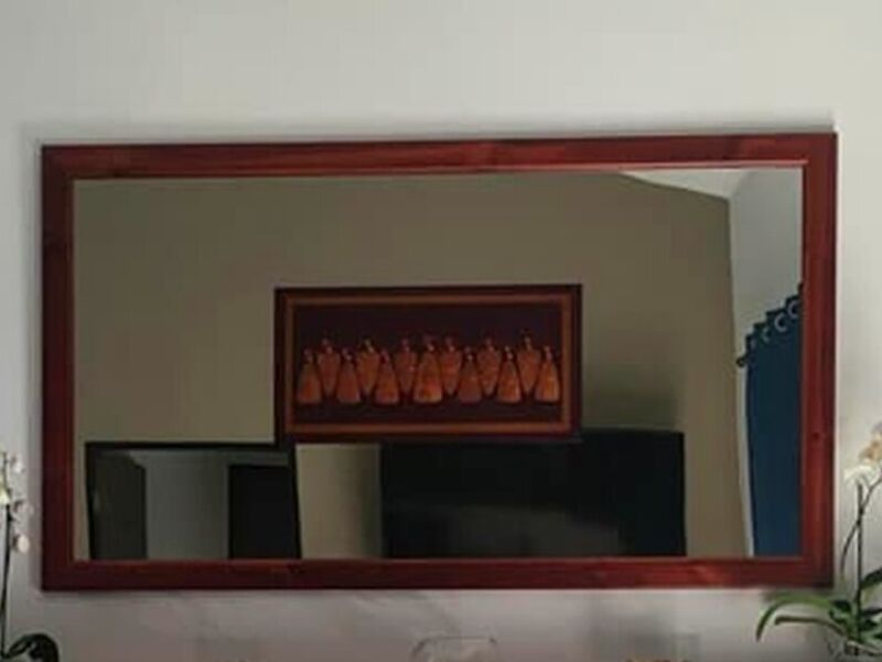 ESPEJO MADERA ROJA SAN JOSE