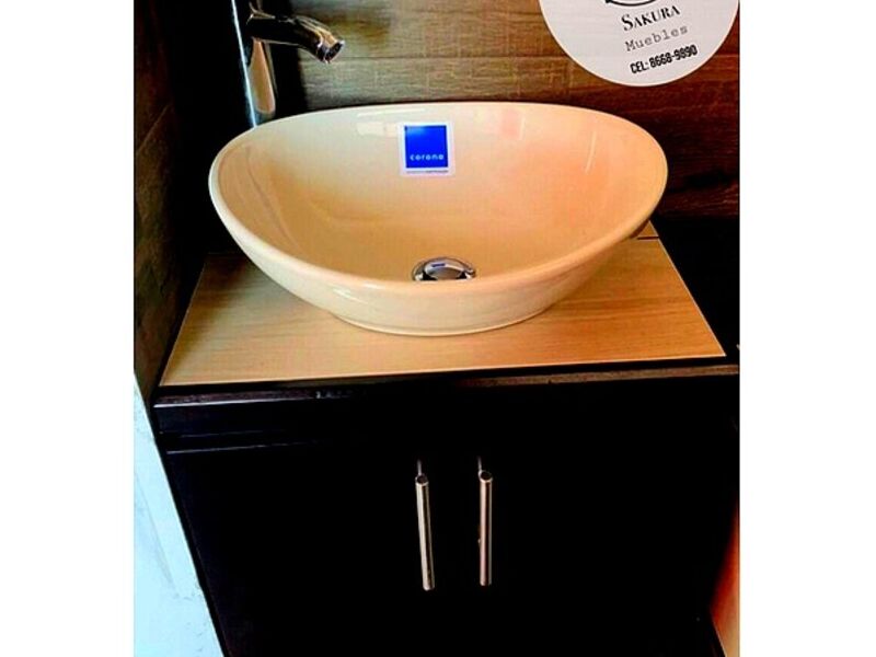 Lavamanos Baño madera Cenizaro HEREDIA