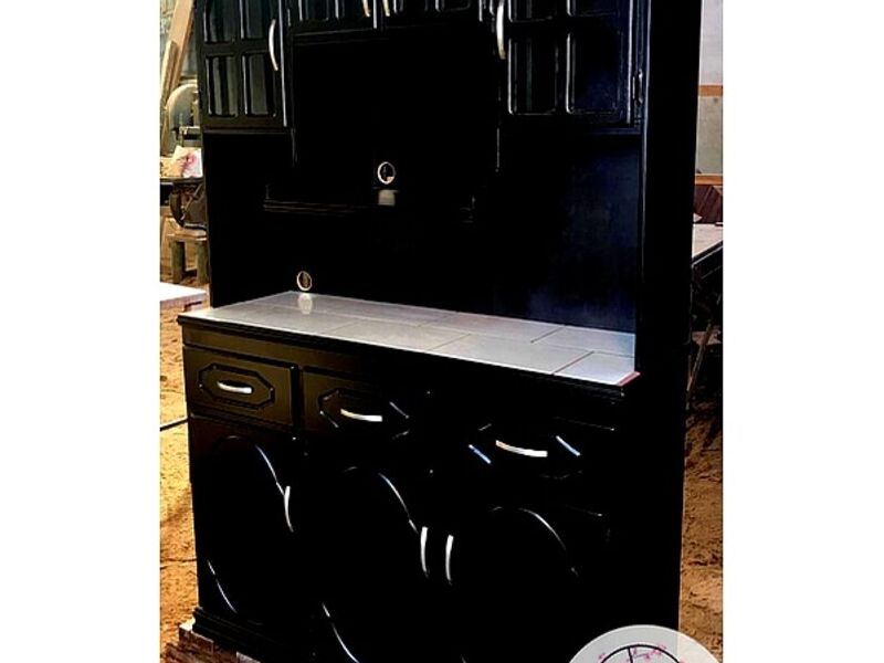Mueble Cocina Madera Nogal Oscuro HEREDIA