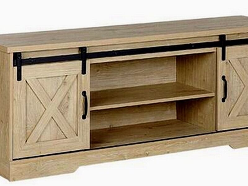 Mueble TV Diseño Rústico Moderno HEREDIA