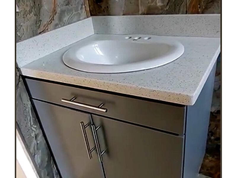 Mueble baño mdf color gris SAN RAMÓN