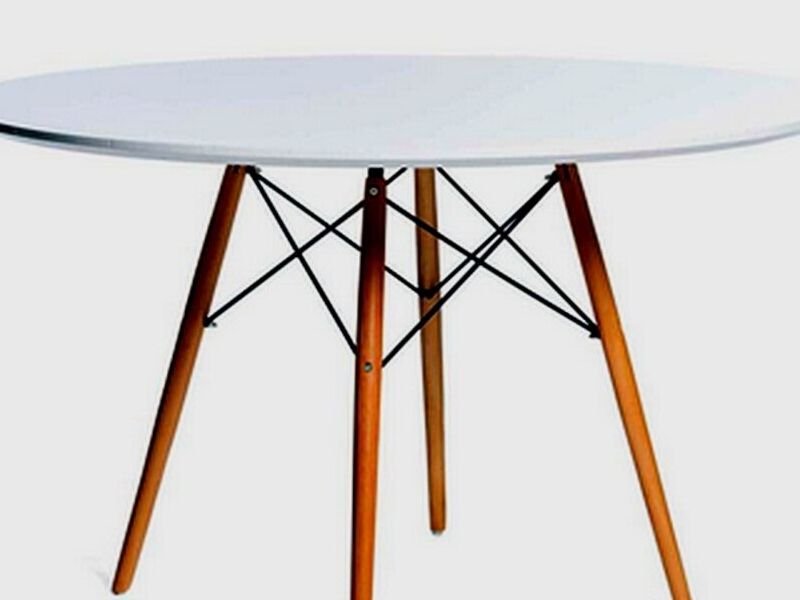 Mesa Comedor Redonda Blanca SAN RAMÓN