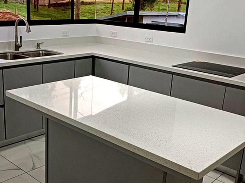 Cocina Melamina color Aluminio ALAJUELA