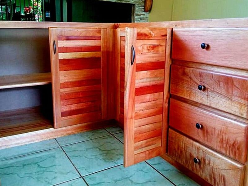 Mueble cocina madera cedro SAN ISIDRO