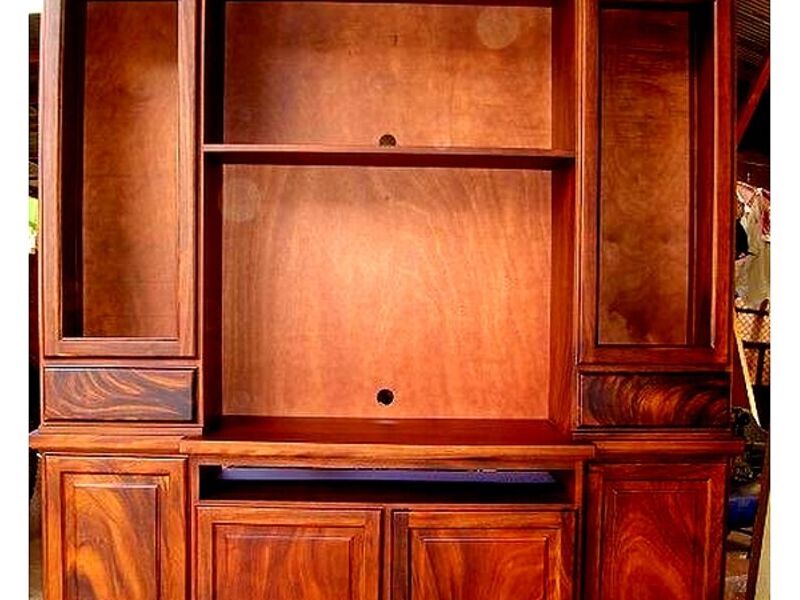 Mueble T.V  madera cenizaro ALAJUELA