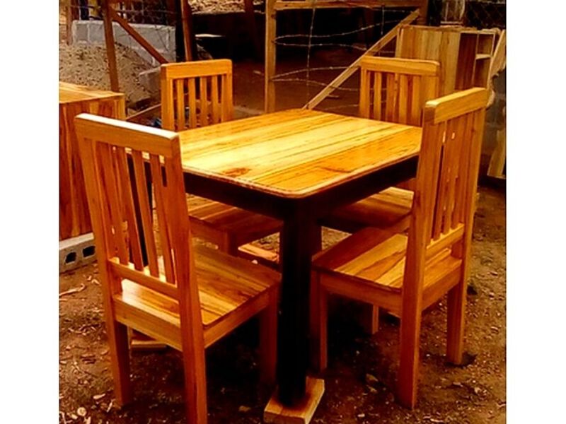 Comedor 4 personas madera laurel PALMARES