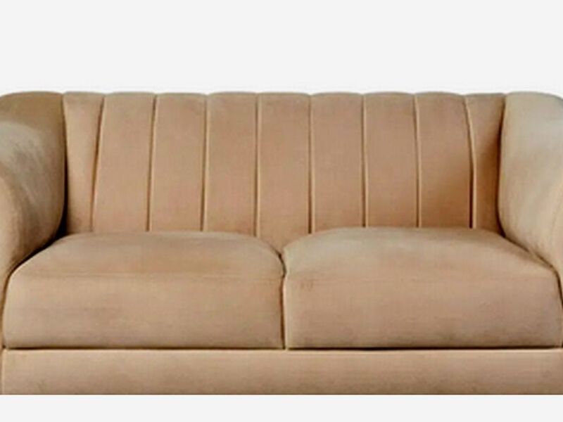 Sofá Modulable Microcuero Beige PALMARES