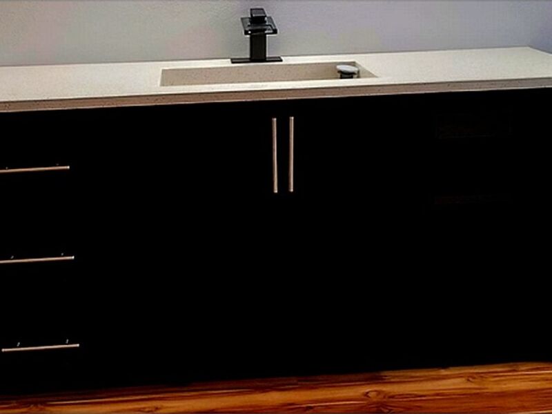 Mueble baño Cuarzo estelar blanco ALAJUELA