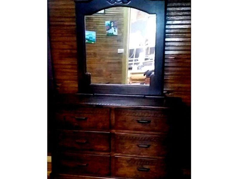 Cómoda madera cenízaro espejo PALMARES 