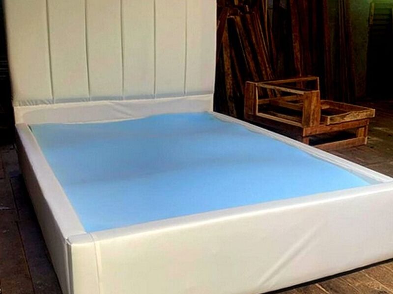 Cama matrimonial blanca PALMARES