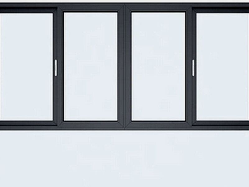 Ventana Aluminio Vidrio Templado CARTAGO