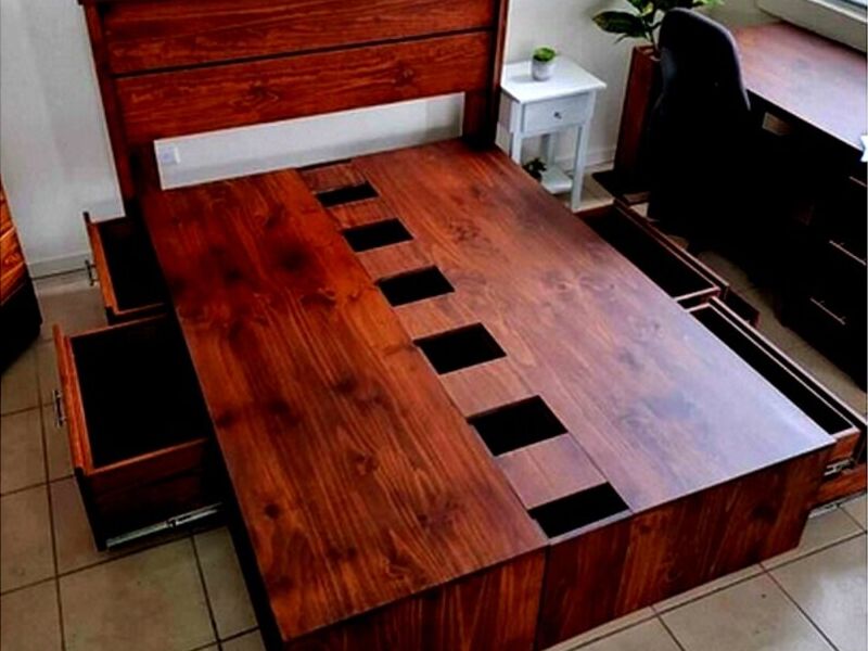 Cama queen madera Nogal ALAJUELITA