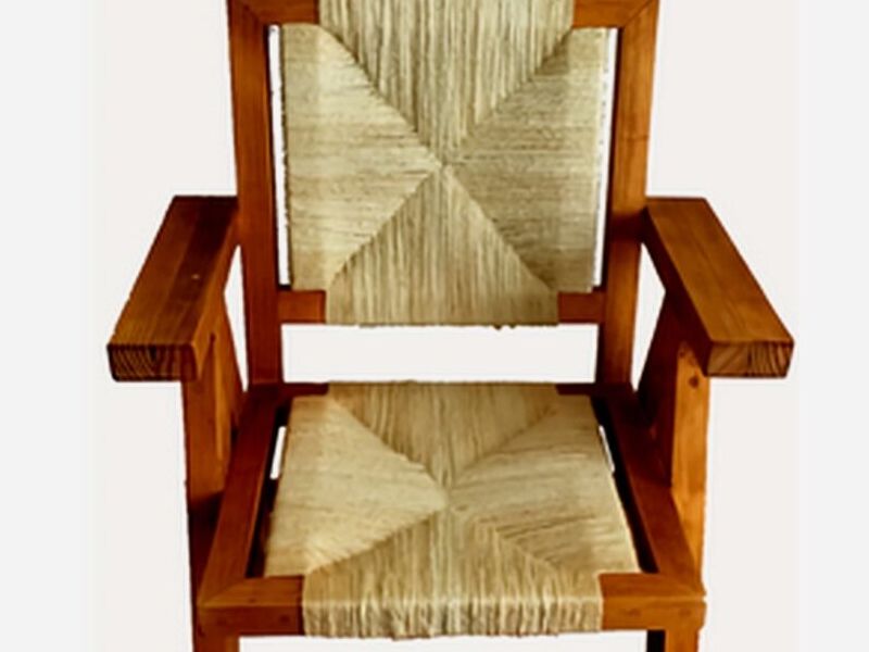 Silla Madera Tejido Artesanal GUANACASTE
