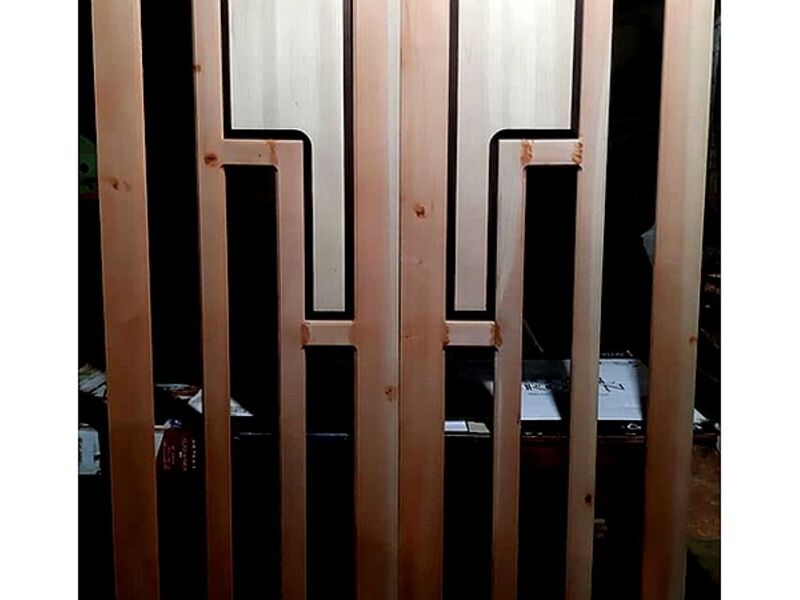 Puerta doble hoja cedro SAN ISIDRO