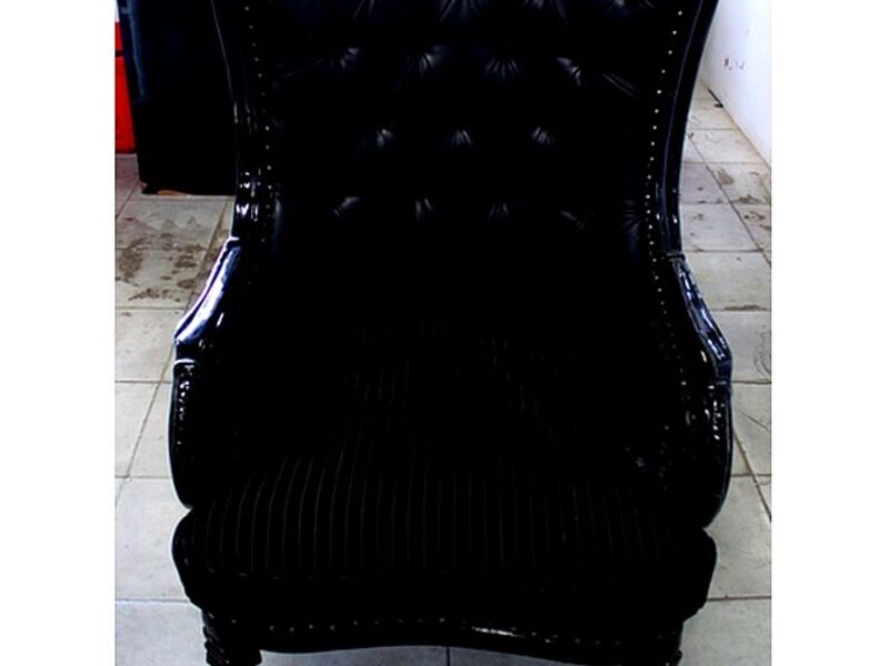 Butaca cuero negro ALAJUELA