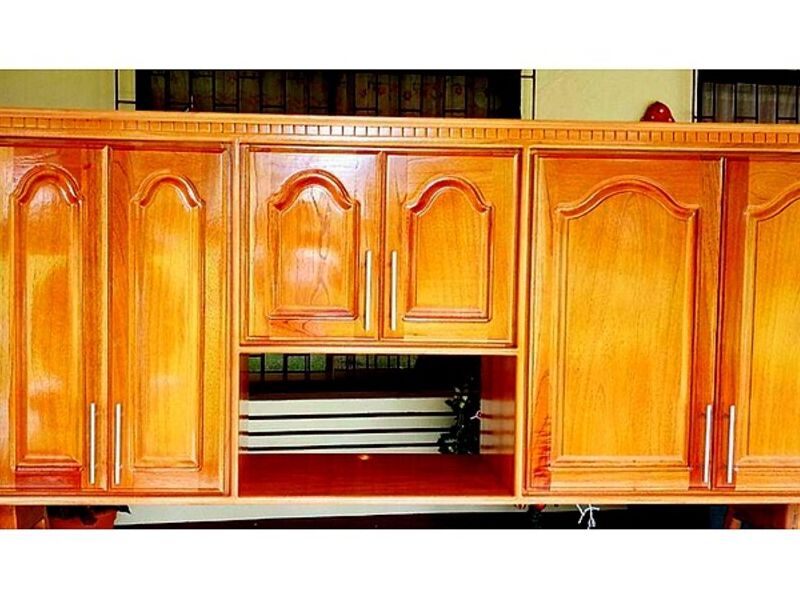 Mueble cocina aéreo madera cedro SAN RAMÓN