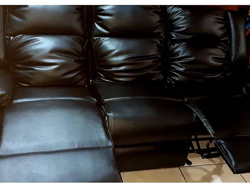 Sillón reclinable microcuero café SAN JOSÉ