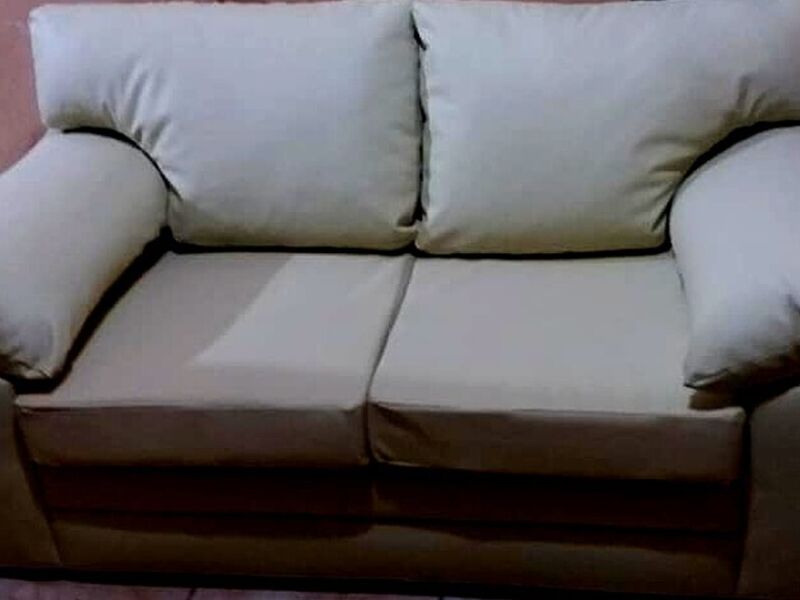 Sillón 2 plazas color crema SAN JOSÉ