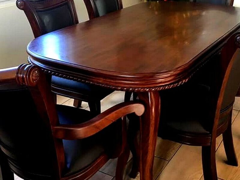 Mesa comedor madera cenizaro NARANJO