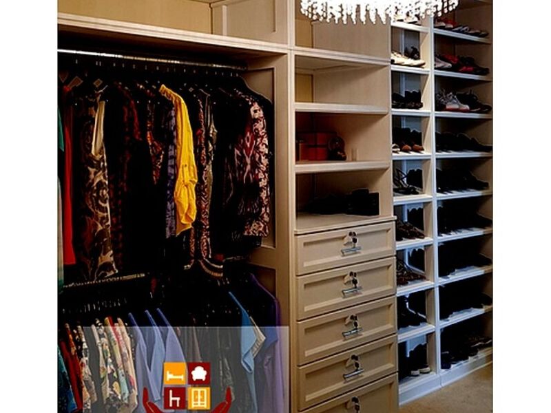 Closet abierto gavetero HEREDIA
