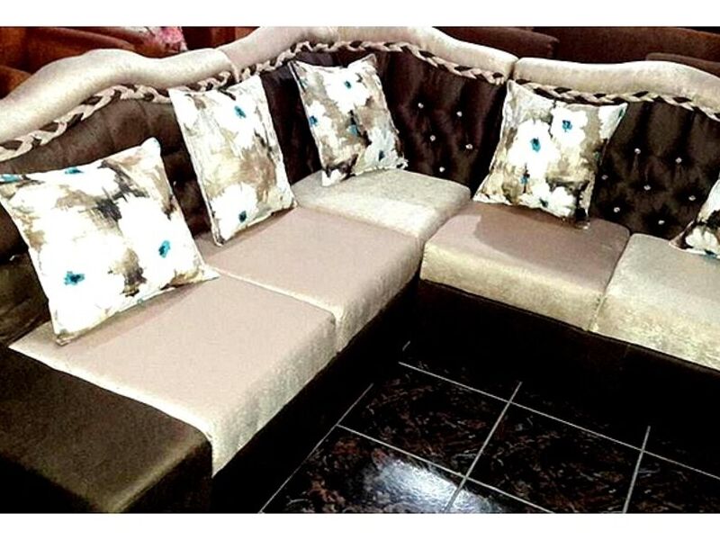 Sillón esquinero microfibra café SAN JOSÉ