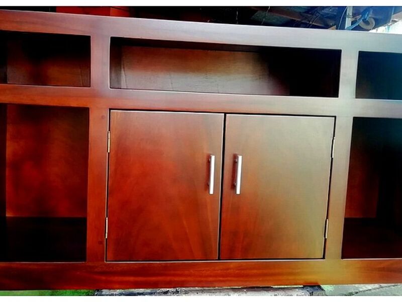 Mueble pantalla madera Guanacaste NARANJO