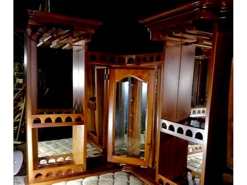 Mueble esquinero estilo bar NARANJO