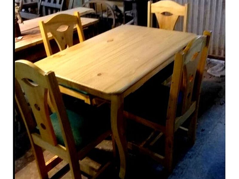 Comedor 4 sillas color natural ALAJUELITA