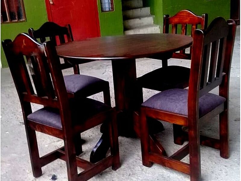 Comedor redondo madera sólida ALAJUELITA