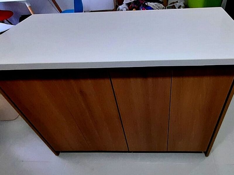Isla cocina melamina acacia SAN JOSÉ
