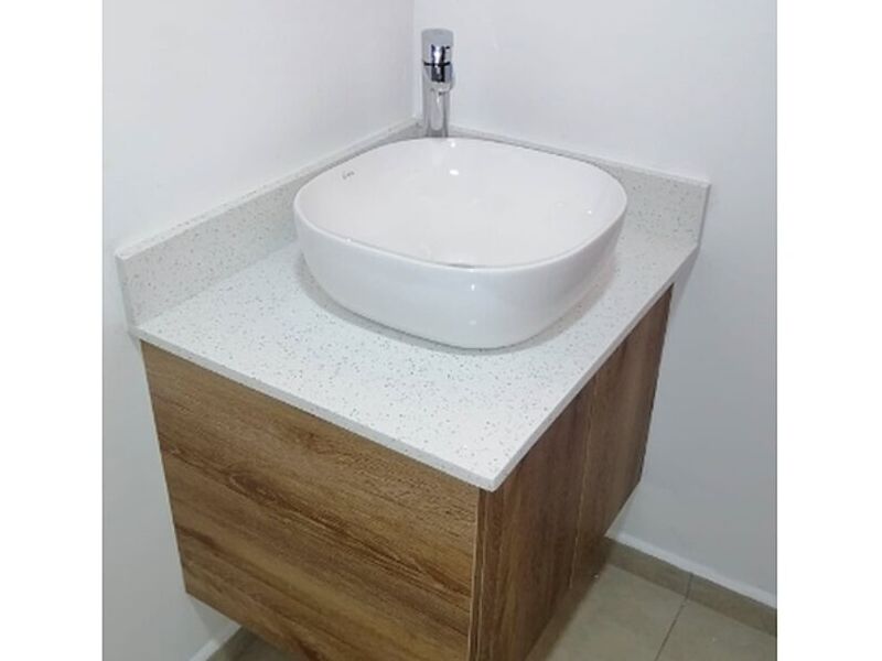 Mueble Baño Cuarzo Blanco Costa Rica